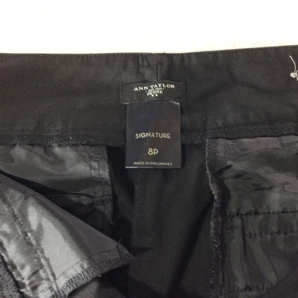 Ann Taylor Elegant Black Trousers size 8P gently used #332 - Picture 4 of 8